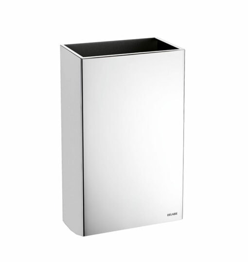 Cestino portarifiuti in acciaio inox lucidato a specchio