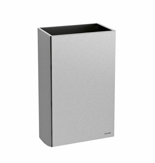 Litter bin stainless steel matt
