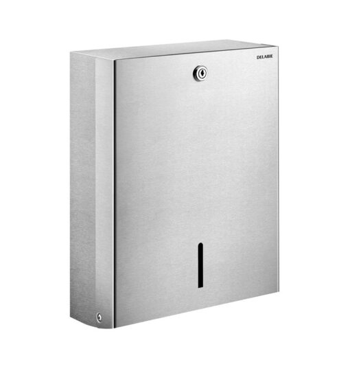 Distributeur de serviettes en acier inoxydable satiné