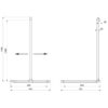 Handrail 2-walls + Br.H.Stg.verti. Be-Line D35 aluminium matt black