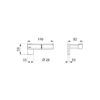 WC-Papierhalter Wandmontage Be-Line matt schwarz