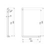 Handrail L-shape Be-Line D35 H.750 Aluminium matt black