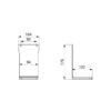 Vaschetta di raccolta liscia per dispenser 51058x e 512066x