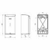 Soap dispenser small black matt drawing
