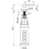 Dispenser per sapone 0,5 l, acciaio inox lucido