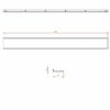 Tablette en acier inoxydable, L.1200