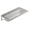 Caniveau de lavage en acier inoxydable 1200 mm pour 2 postes de lavage