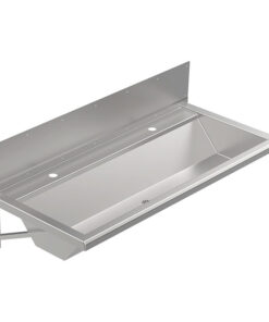 Gouttière de lavage avec paroi arrière 1200