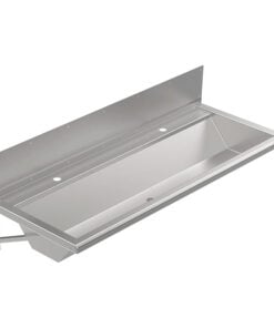 Gouttière de lavage avec paroi arrière 1400