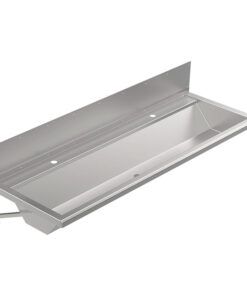 Gouttière de lavage avec paroi arrière 1600