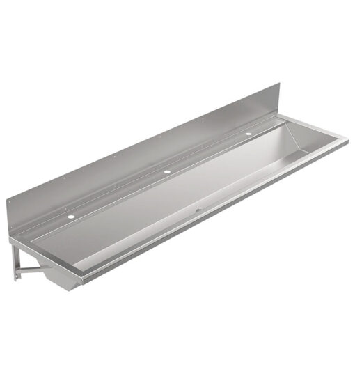 Waschrinne mit Rückwand 2100