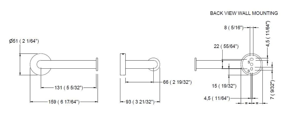 WC-Rollenhalter schwarz matt
