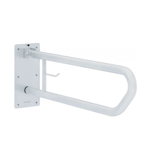 Barre d'appui pliante blanche 800 mm