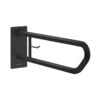 Barre d'appui pliante noire 800 mm