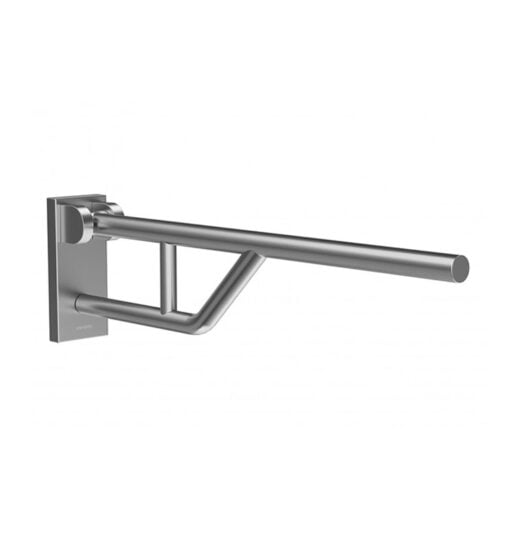 Maniglia di sostegno pieghevole in acciaio inox, satinata, rimovibile, 800 mm