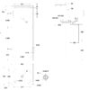 Stainless steel washbasin, floor-standing and wall-mounted