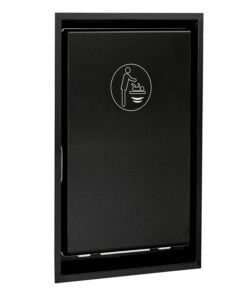 Changing table wall-mounted black vertical