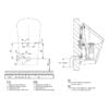 Spülrandloses Urinal LEMA von Laufen mit integrierter Radar-Spülung | 6V