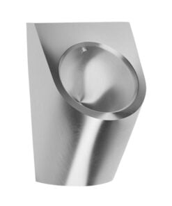 Urinal aus Edelstahl, vandalensicher, ohne Spülauslösung