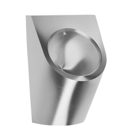 Urinal aus Edelstahl, vandalensicher, ohne Spülauslösung