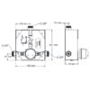 Concealed shower control, piezo-controlled with temperature regulator, 24V DC