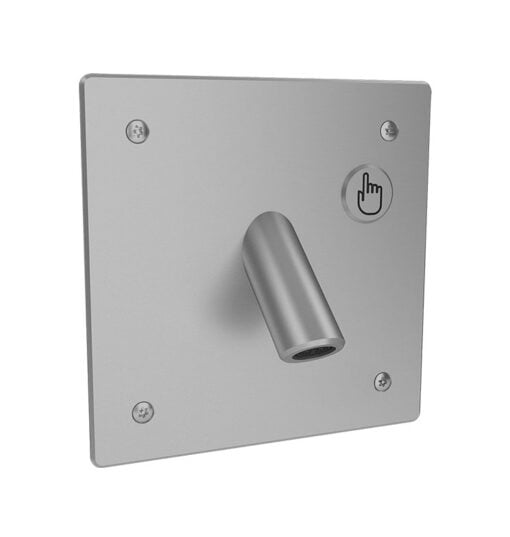 Armature murale pour prisons avec un bouton piézoélectrique