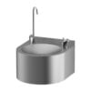 Fontana in acciaio inox con riempimento per bottiglie