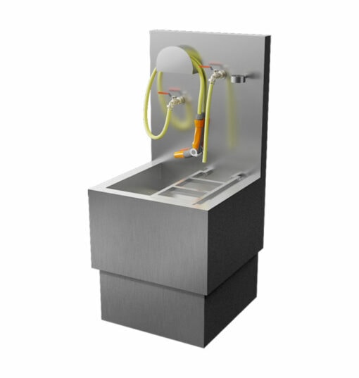 Bassin de déversement en acier inoxydable pour la vidange des toilettes mobiles