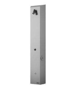 Shower panel valve with token slot