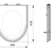 Sedile per WC con copertura per WC in acciaio inox