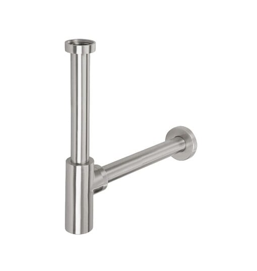 Siphon en acier inoxydable pour lavabo