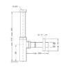 Siphon bouteille design, inox brossé