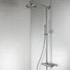 Wall shower stainless steel matt for outdoor use