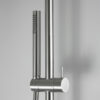 Matt stainless steel wall shower for outdoor use Bracket