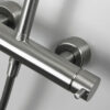 Matt stainless steel wall shower for outdoor use Body