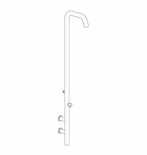 Douche en acier inoxydable (V4A)