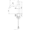 Stainless steel self-closing tap Drawing