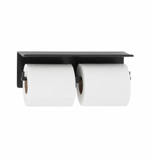 Toilet roll holder for 2 rolls