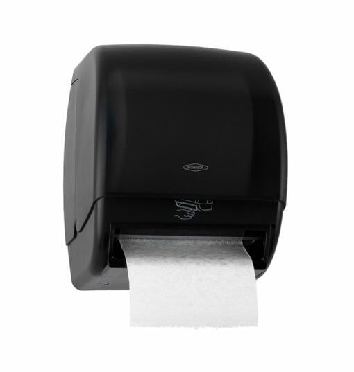 Automatic paper roll holder - black plastic