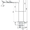 Metrix Waschtisch Selbstschluss-Armatur, Ausladung 132mm