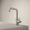 Stainless steel basin mixer