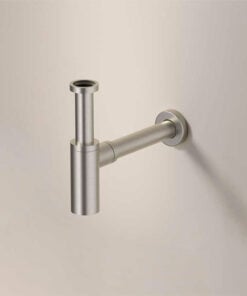 Siphon en acier inoxydable satiné