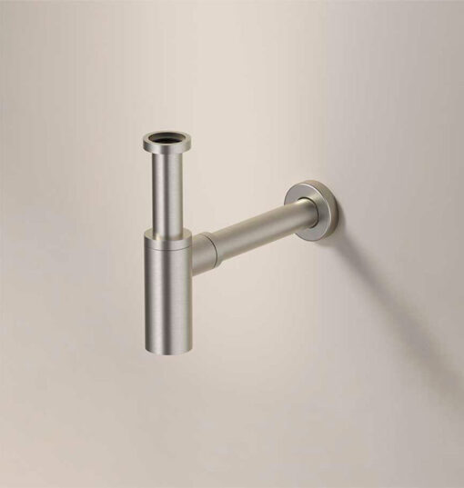 Siphon en acier inoxydable satiné