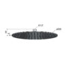 Ultraslim overhead shower ø 30 cm