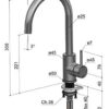 Kitchen tap with swivel spout Drawing