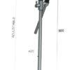 Brausehalter mit Stange