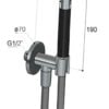 Shower head with connecting elbow Drawing