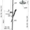 Brauseset mit AP-Thermostatmischer / Edelstahl PVD Kupfer gebürstet