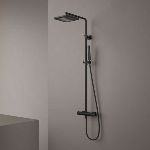 Shower fitting black GAL