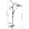 Shower fitting black GAL drawing